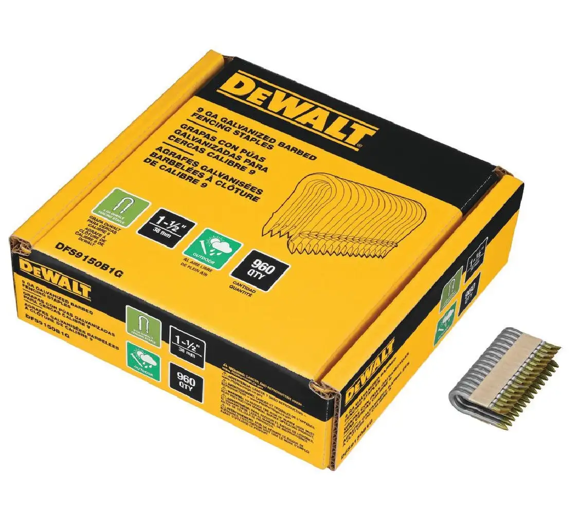 Dewalt DFS9150B1G Galvanized Barbed Fencing Staples