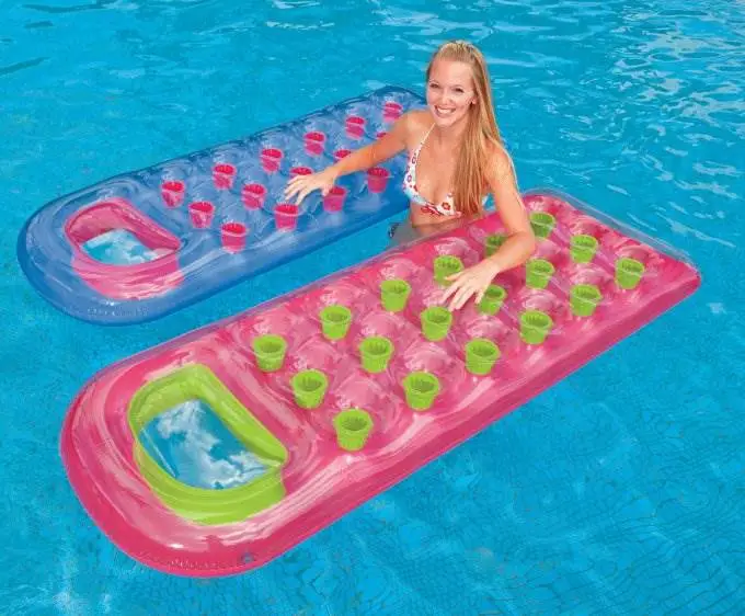 Intex 59895EP 18-Pocket Suntanner Lounge Floating Lounger (Set of 2)