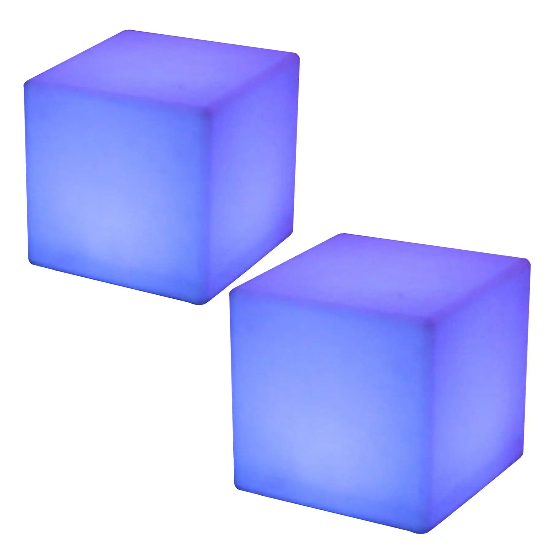 Main Access 16" Pool Spa Waterproof Color-Changing LED Light Cube Seat (2 Pack)