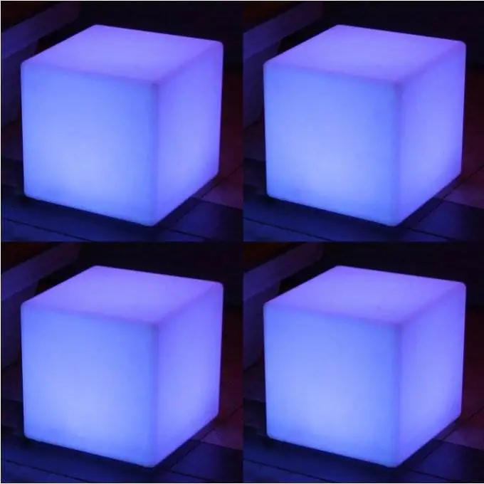 Main Access 16" Pool Spa Waterproof Color-Changing LED Light Cube Seat (4 Pack)