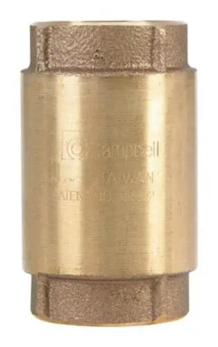 Campbell CV-5TLF Brass Check Valve