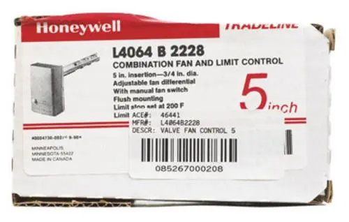 Honeywell L4064B2228 Combination Fan and Limit Furnace Control