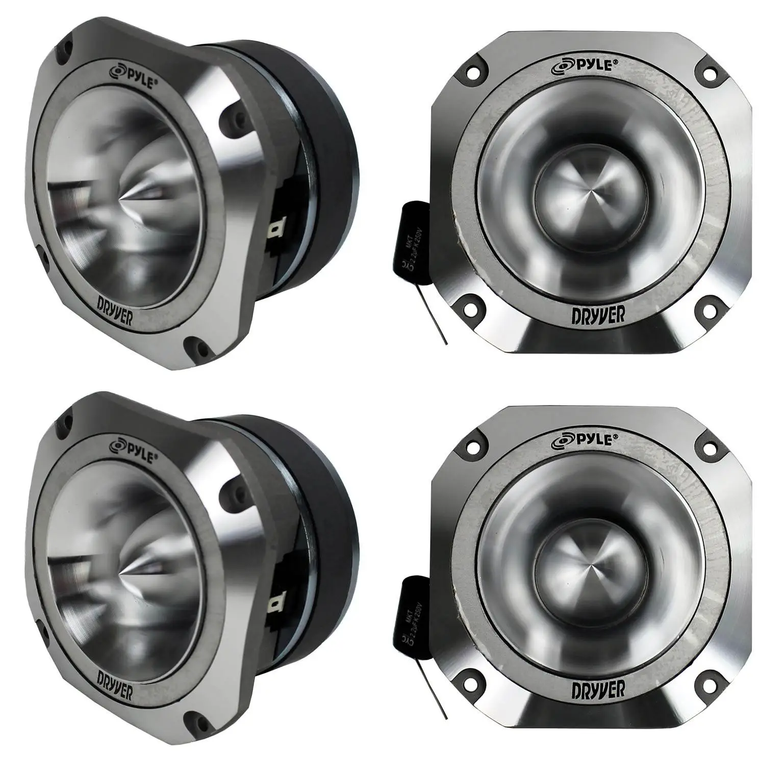 PYLE PDBT31 1.5" 2000W 4-Ohm Heavy Duty Titanium Super Car Audio Tweeters