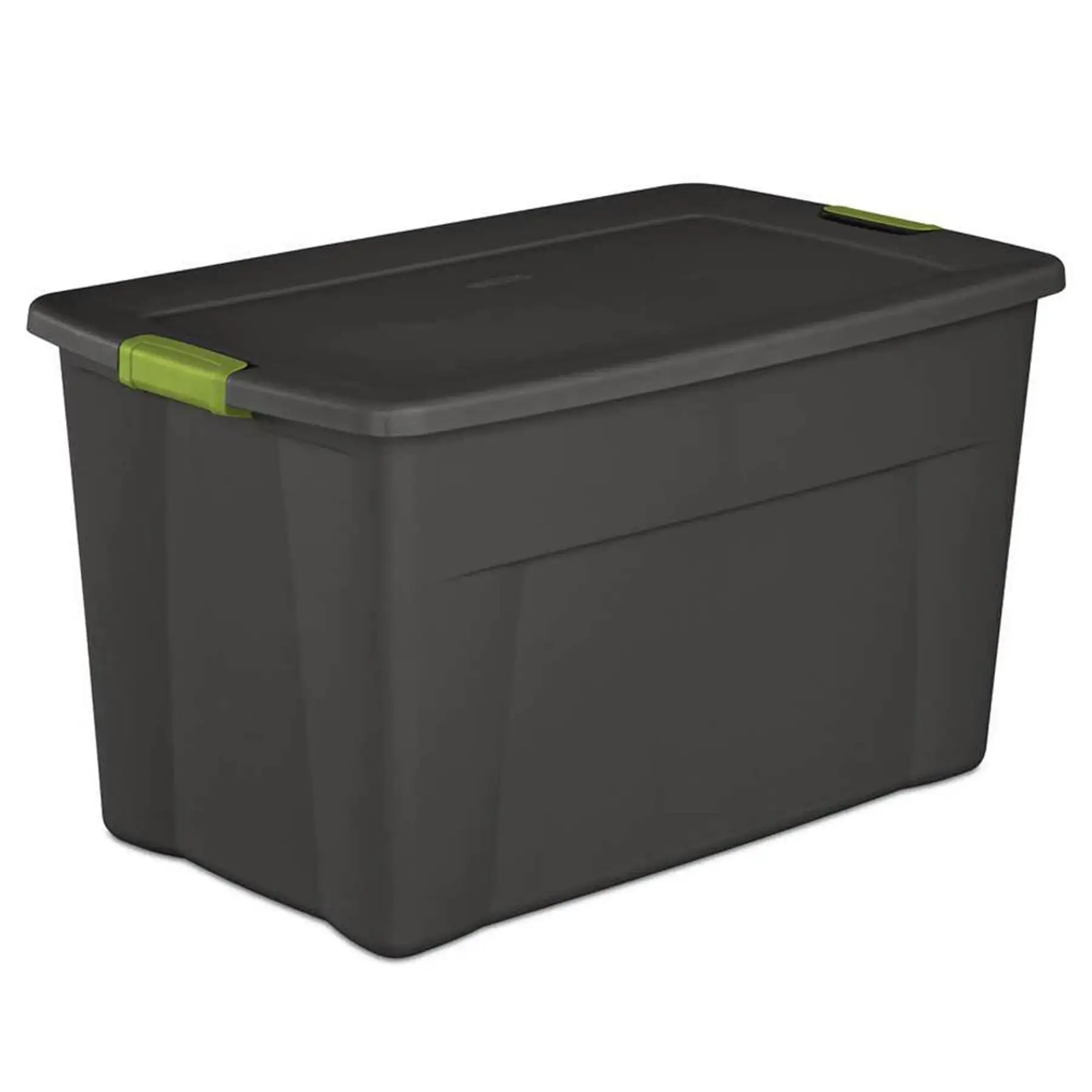 Sterilite 35 Gallon Storage Tote Box, Container Bin w/ Latch Lid, 4 Pack, Gray