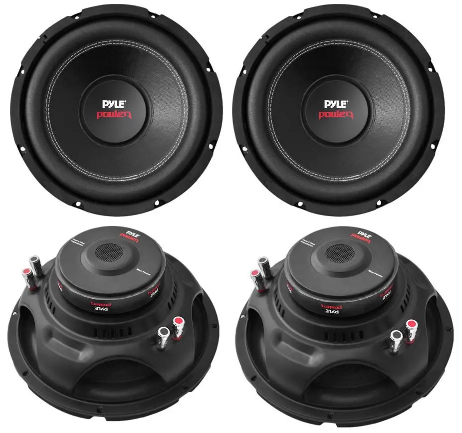 Pyle 12" 6400W 4-Ohm DVC Car Stereo Power Audio Subwoofer Set, 4pk>PLPW12D