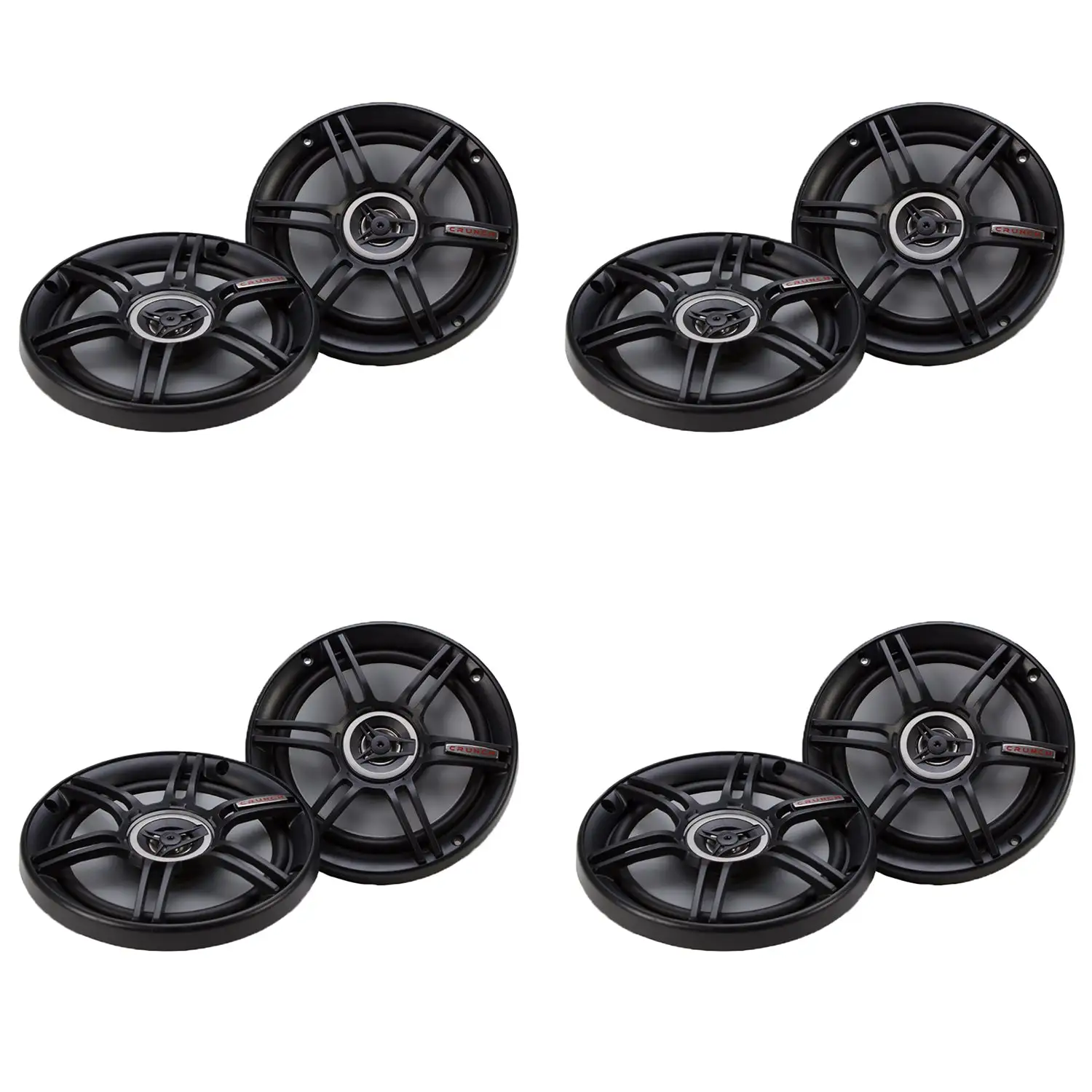 Crunch 300 Watts 6.5-Inch Coax Shallow 4 Ohms CS Speakers>CS-65CXS (4 Pack)