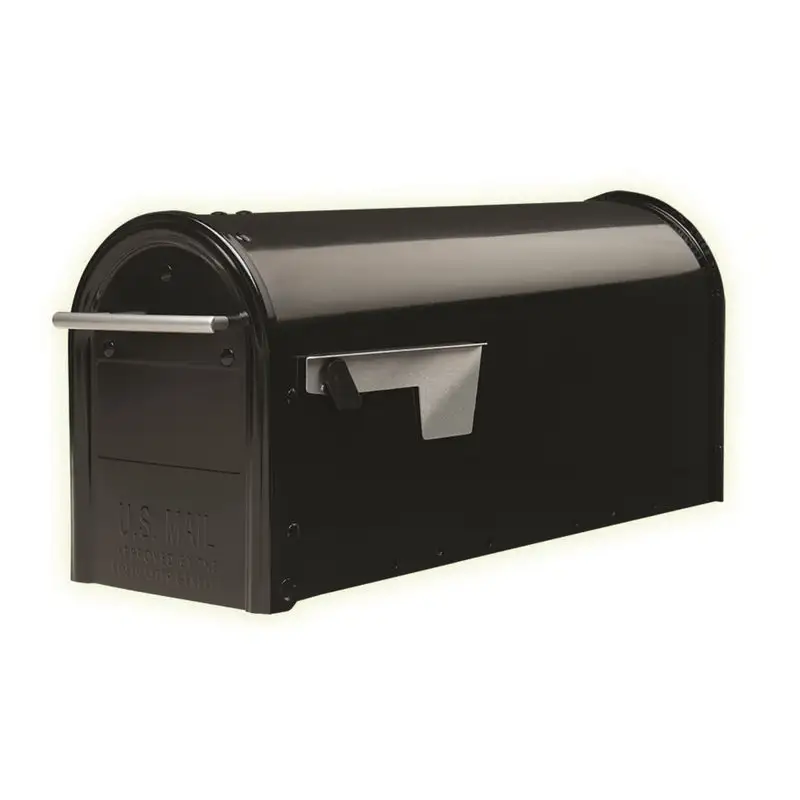 Gibraltar Mailboxes FM110BAM Franklin Contemporary Post Mount Mailbox