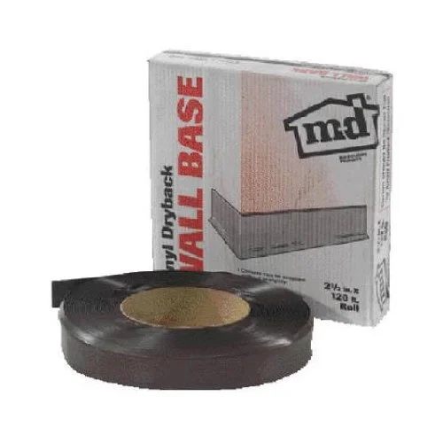 M-D Building Products 75457 "Scuff Resistant" Vinyl Wall Base 4"X120' - Black