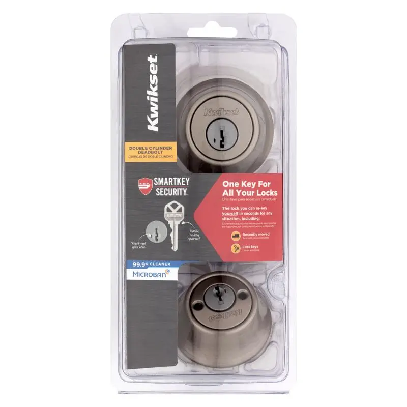 Kwikset 96650-516 SmartKey Security Double Cylinder Deadbolt