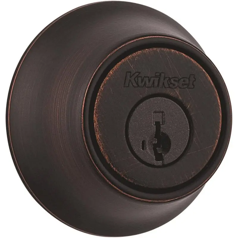 Kwikset 92420-063 SmartKey Security Entry Knob and Single Cylinder Deadbolt