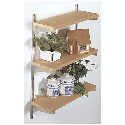 Knape & Vogt 8OANO48 Steel Shelf Standard 4' Anochrome Finish