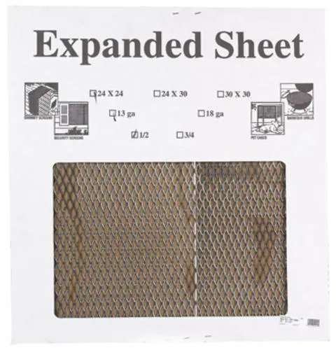 Boltmaster 11795 Expanded Steel 13 Gauge 1/2 - 24" x 24"