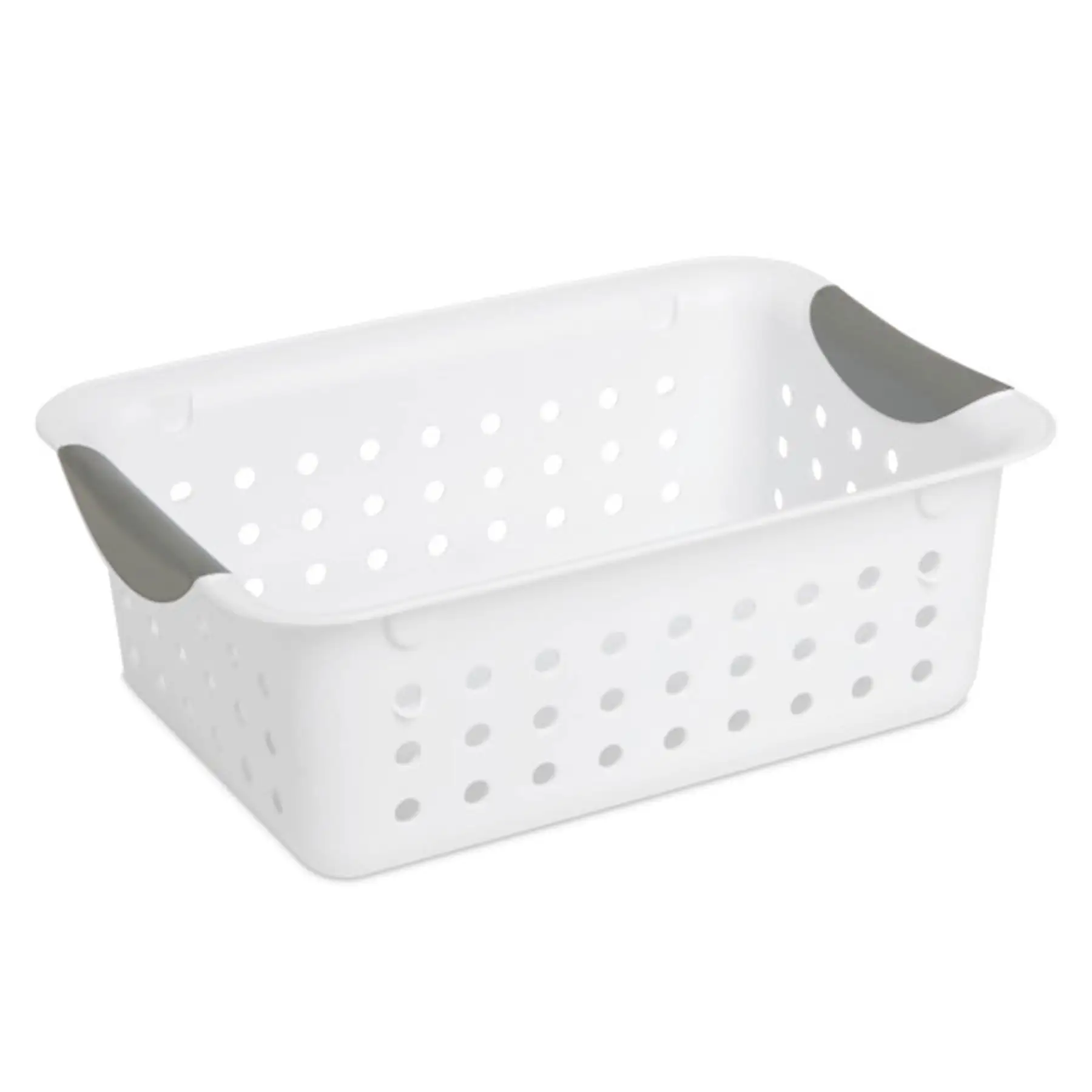 Sterilite 16228012 Small Ultra Plastic Storage Organizer Basket, White (36 Pack)