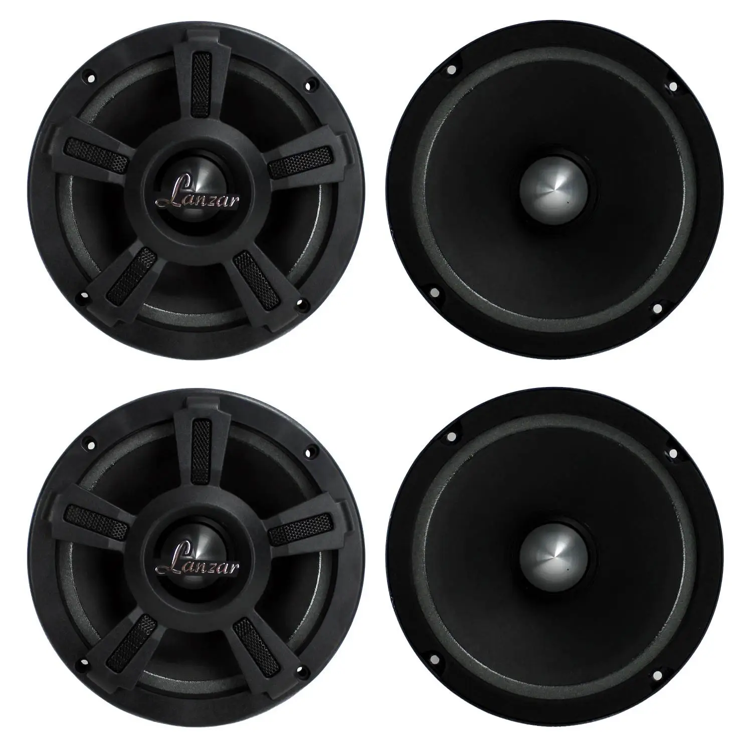 LANZAR OPTI6MI 6.5" 2000W Car Mid bass Mid Range Audio Power Speakers