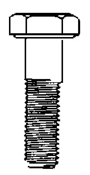 Hillman Fasteners 220438 Bolt 7/8''-9 X 5'' Grade 8