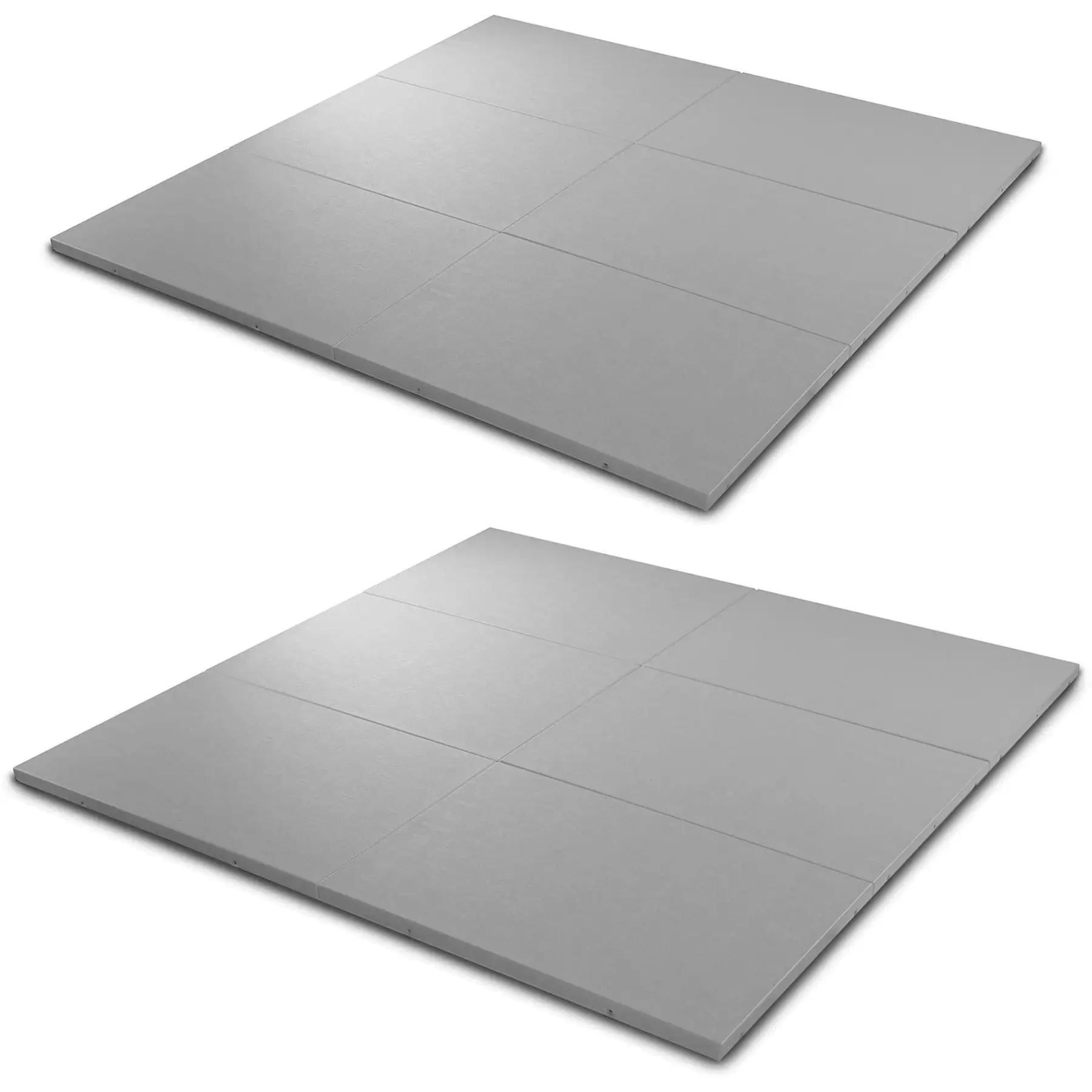 Confer Plastics Handi Spa Pad 32" x 48" Connectable Hot Tub Mat, Gray (6 Pack)