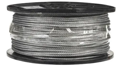 Campbell Chain 7000427 Aircraft Cable 7 x 7 -1/8" - Galvanized