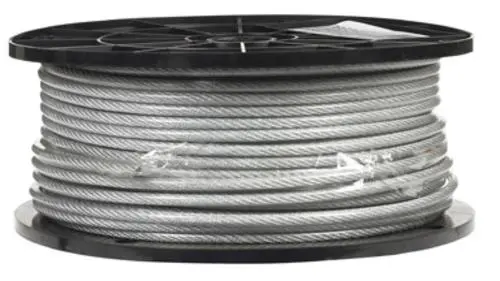 Campbell Chain 7000497 Vinyl Coated Aircraft Cable 250'