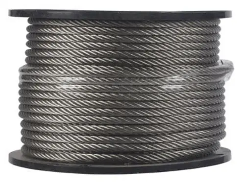 Campbell 7000826 Stainless-Steel Aircraft Cable 1/4" x 250'