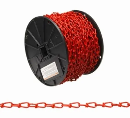 Campbell Chain PG0722227 Double Loop (Inco) Chain 150' - Red