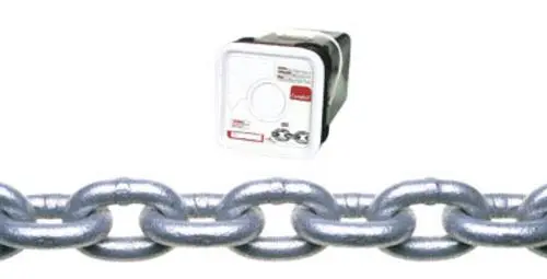 Campbell Chain 0143436 Proof Coil Chain 1/4" x 100' - Galvanized