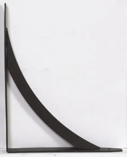 John Sterling RP-0053-10BK 9-3/4" x 7-3/4" Elegante Shelf Bracket Black