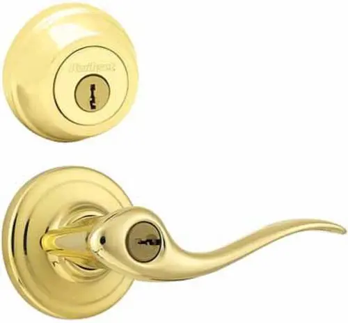 Kwikset 99910-048 Entry Lever & Deadbolt Tustin Single Cylinder