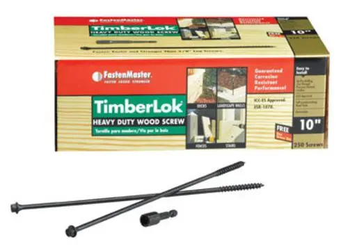 Fastenmaster FMTLOK10-250 Timberlok Wood Screw 10"