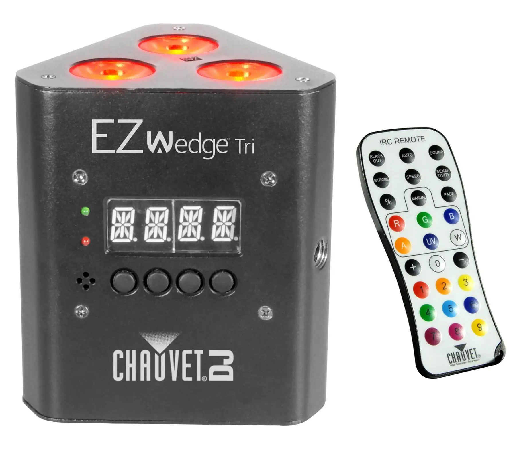 NEW! CHAUVET EZWedge Tri DJ Tri-Color Dimmable LED Light Effect w/ IRC Remote