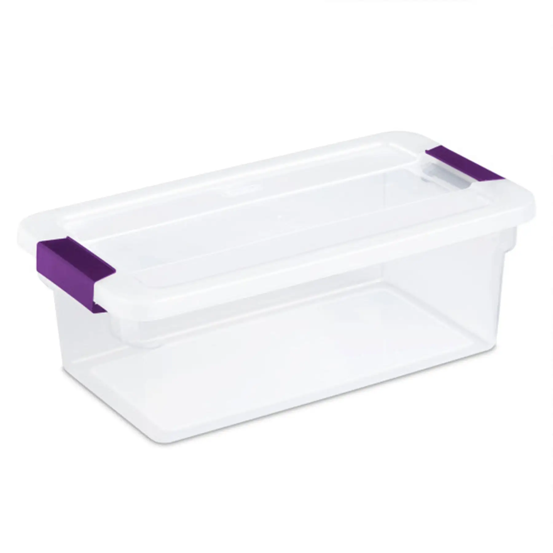 Sterilite 6 Quart Plastic ClearView Latch Box Storage Container Tote, 12 Pack