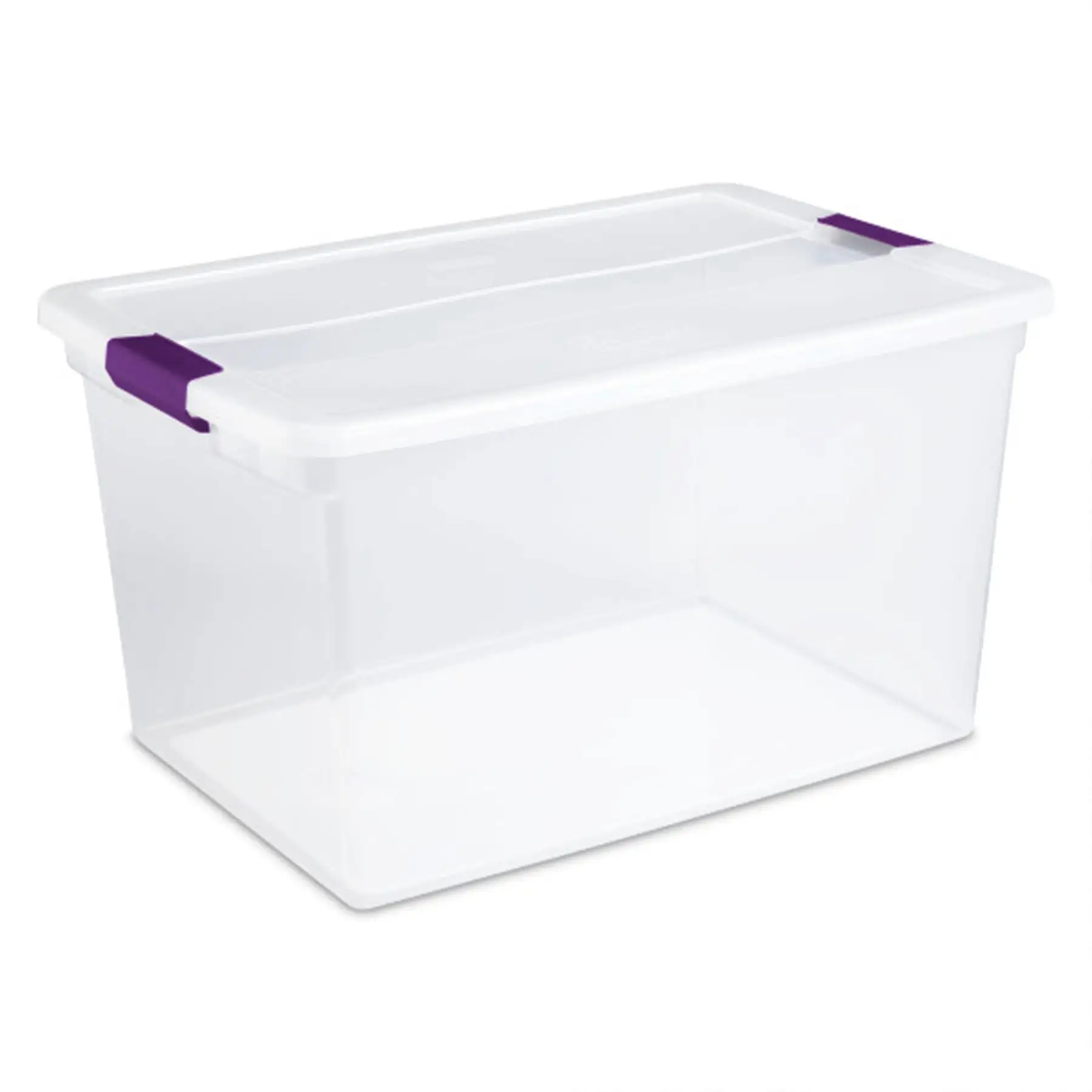 Sterilite 66 Quart ClearView Storage Tote Container with Latching Lid, (18 Pack)