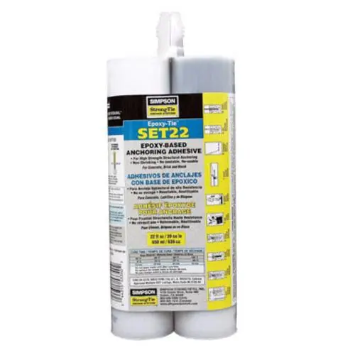 Simpson SET22 Epoxy Based Anchoring Adhesive