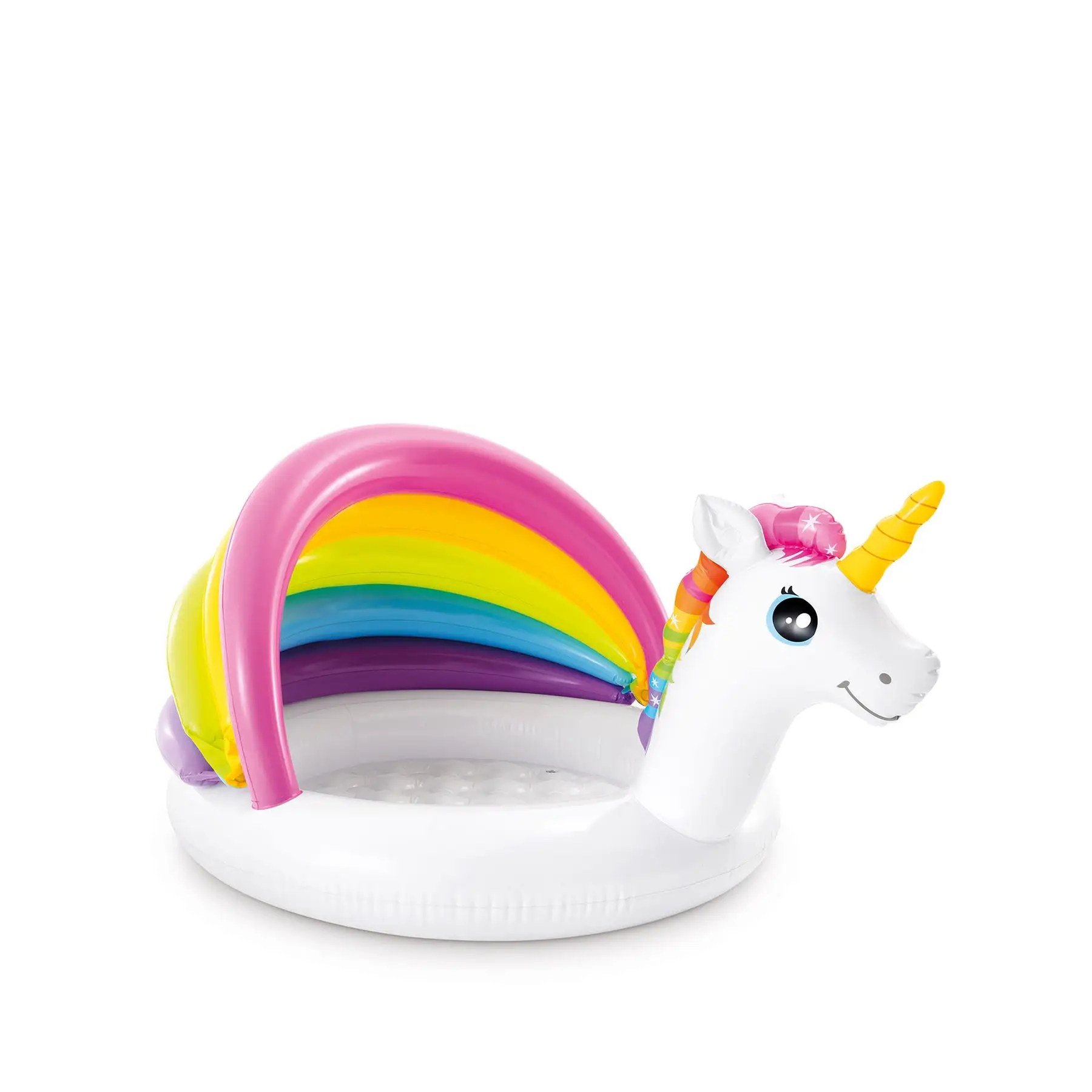 Intex 57113EP 50 Inch Unicorn Design Outdoor Baby Swimming Pool, Multicolor