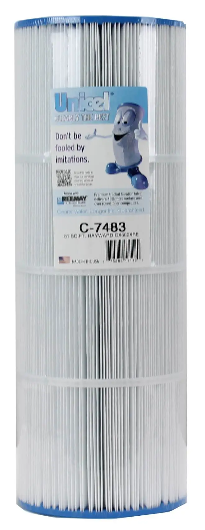 Unicel C-7483 Replacement 81 Sq Ft Swimming Pool Filter Cartridge, 176 Pleats