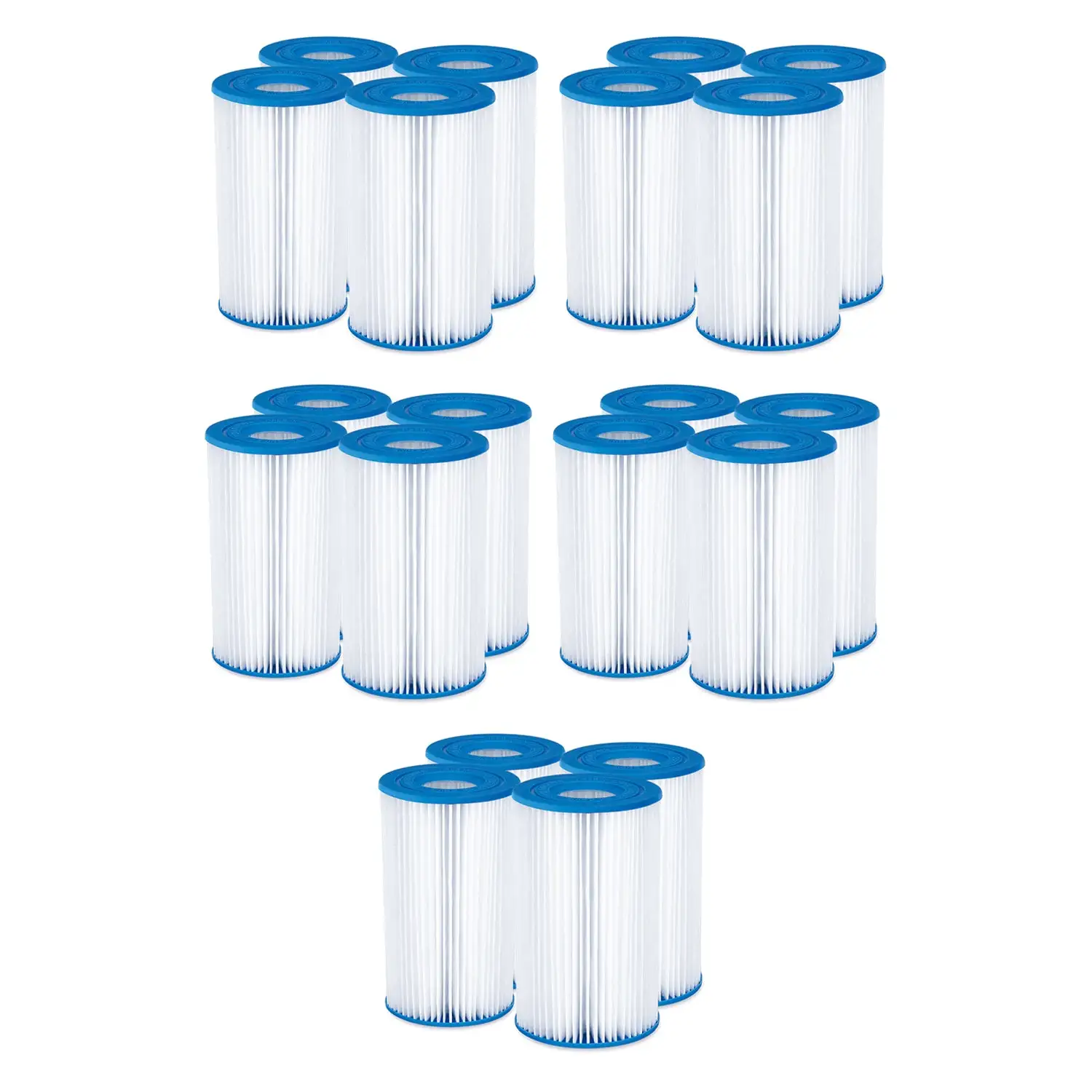 Summer Waves P57100204 Replacement Type A/C Pool Filter Cartridge (20 Pack)