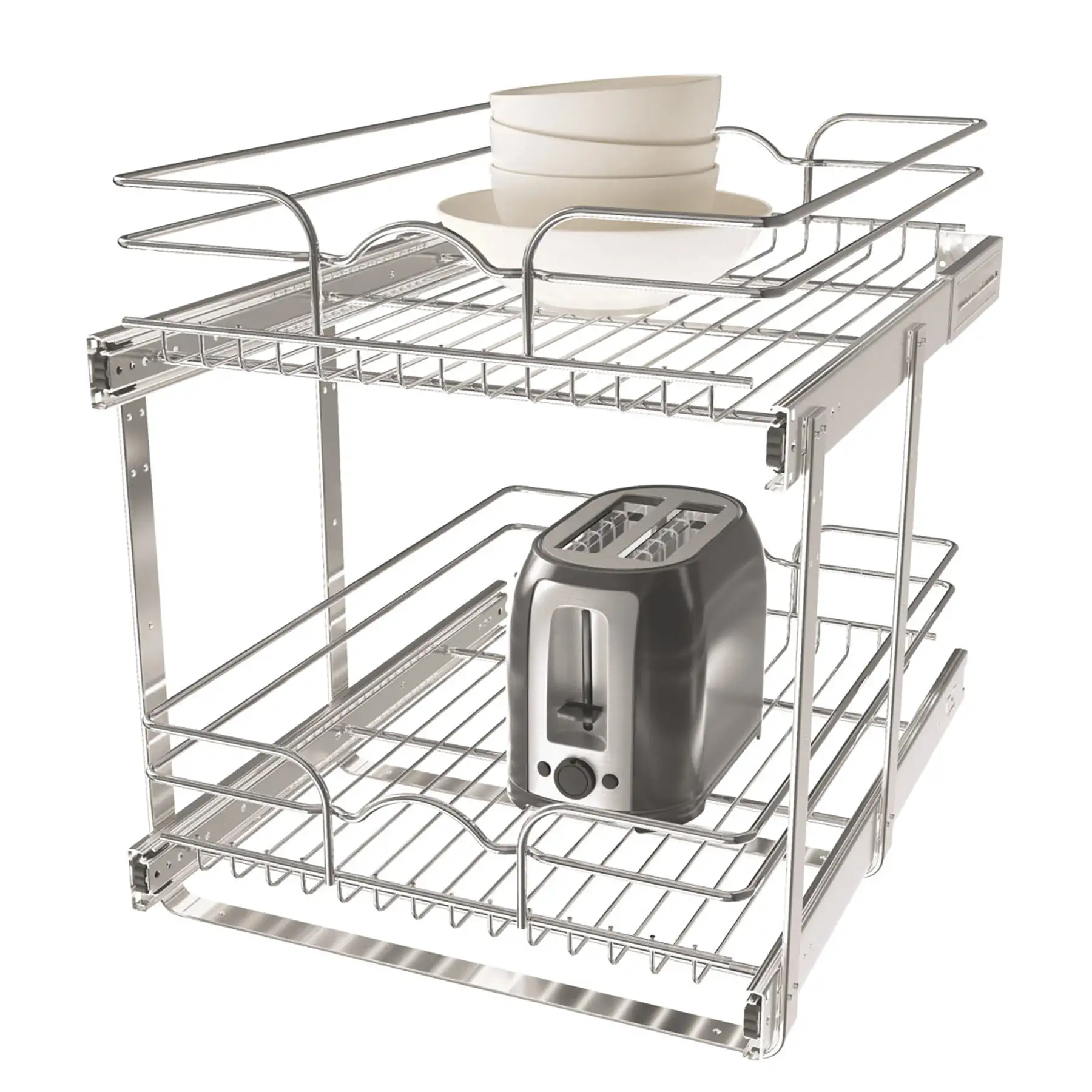 Rev-A-Shelf Kitchen Cabinet Pullout Shelf Organizer, 18 x 22 In, 5WB2-1822CR-1