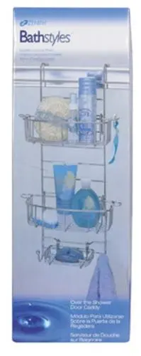 Zenith 7803SS "Over-The-Shower" Door Caddy - Chrome