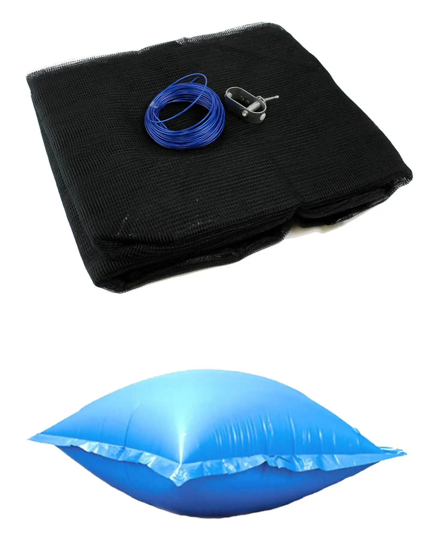 Swimline 12' Round Above Ground Leaf Net Pool Cover + Winter Closing Air Pillow