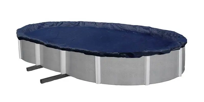 NEW Swimline 15x30 Oval Above Ground Leaf Cover + 3) Winter Closing Air Pillows