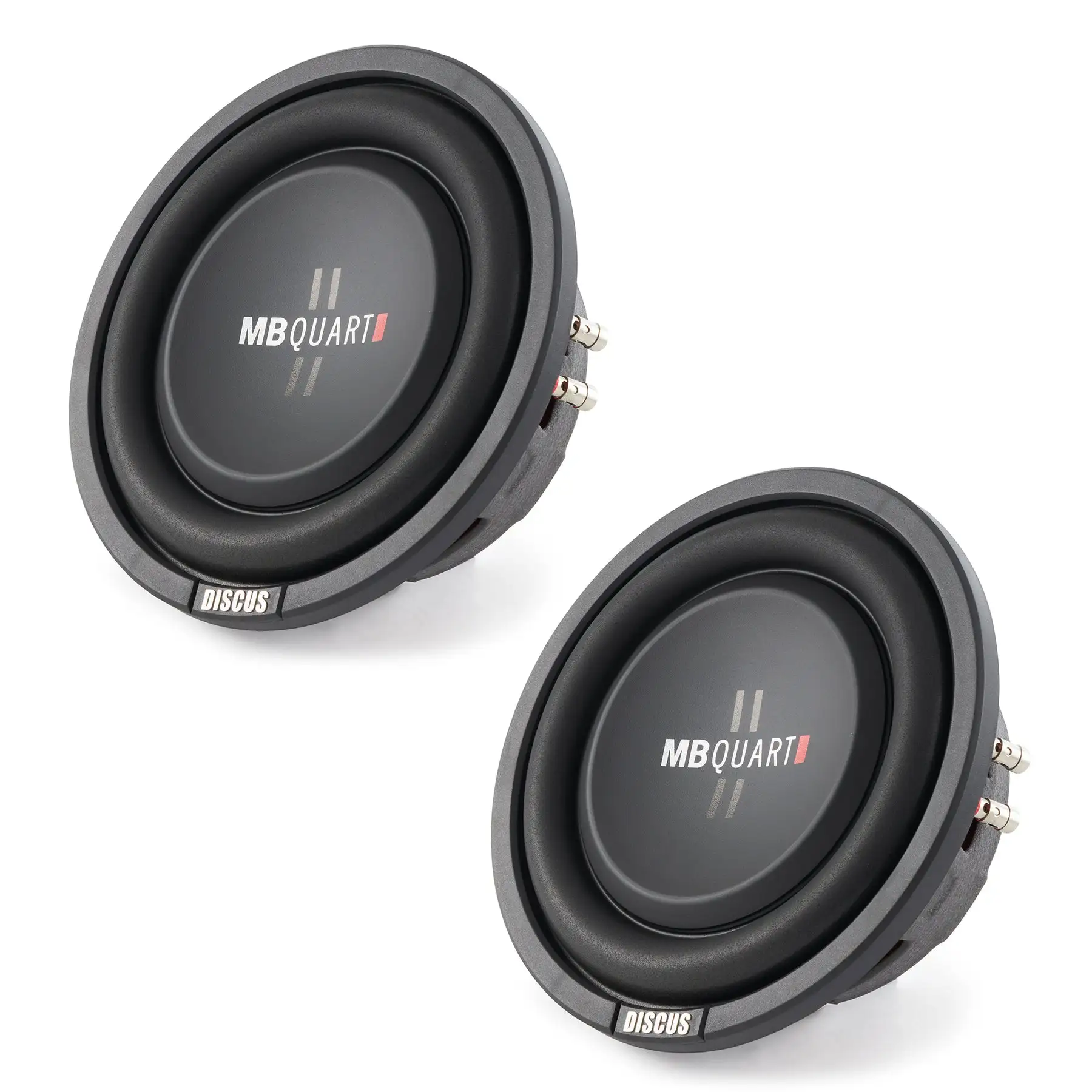 MB Quart DS1-204 400 Watt 8 Inch Shallow DVC 4 Ohm Car Subwoofer Speaker Pair