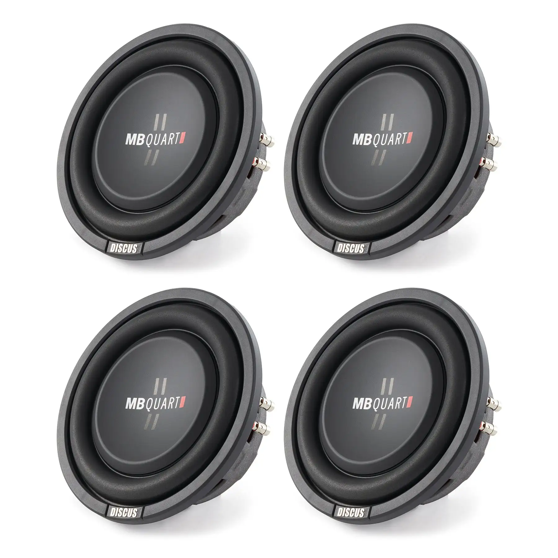 4) MB Quart DS1-204 400 Watt 8 Inch Shallow Slim Subs DVC Car Subwoofers Four