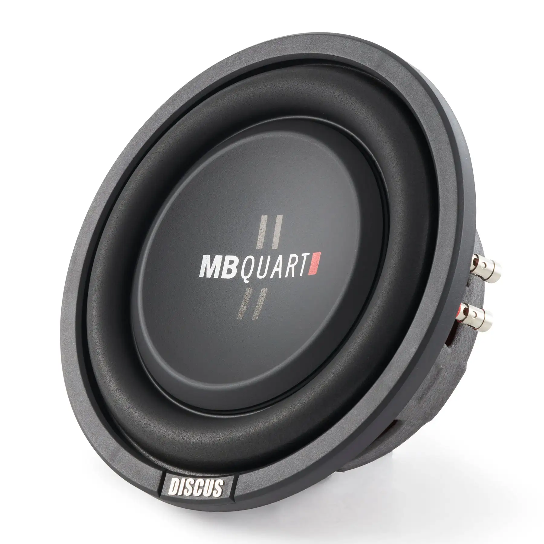 MB Quart DS1-204 400 Watt 8 Inch Shallow Slim DVC 4 Ohm Car Sub, Single Speaker