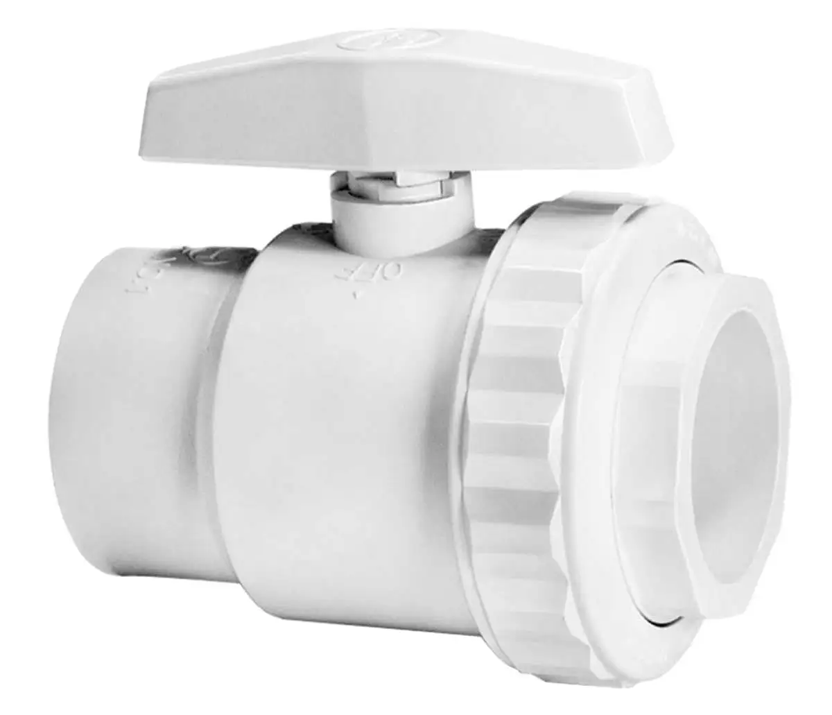 Hayward SP0722S Swimming Pool Trimline PVC 2-Way 1-1/2" SKT Pipe Ball Valve