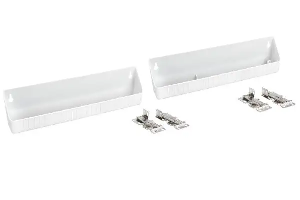 Rev-A-Shelf 14" Kitchen Sink Front Tip Out Accessory Trays, White, 6572-14-11-52