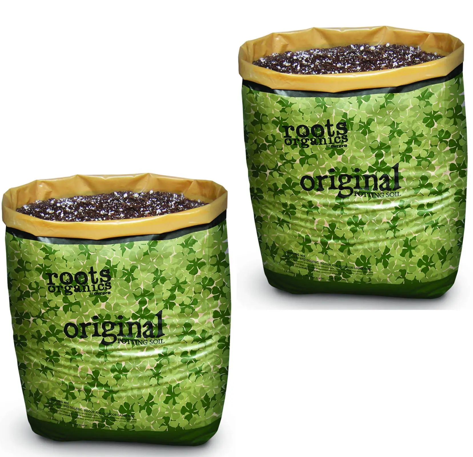 Roots Organics Hydroponic Gardening Coco Fiber Potting Soil, 1.5 cu ft (2 Pack)