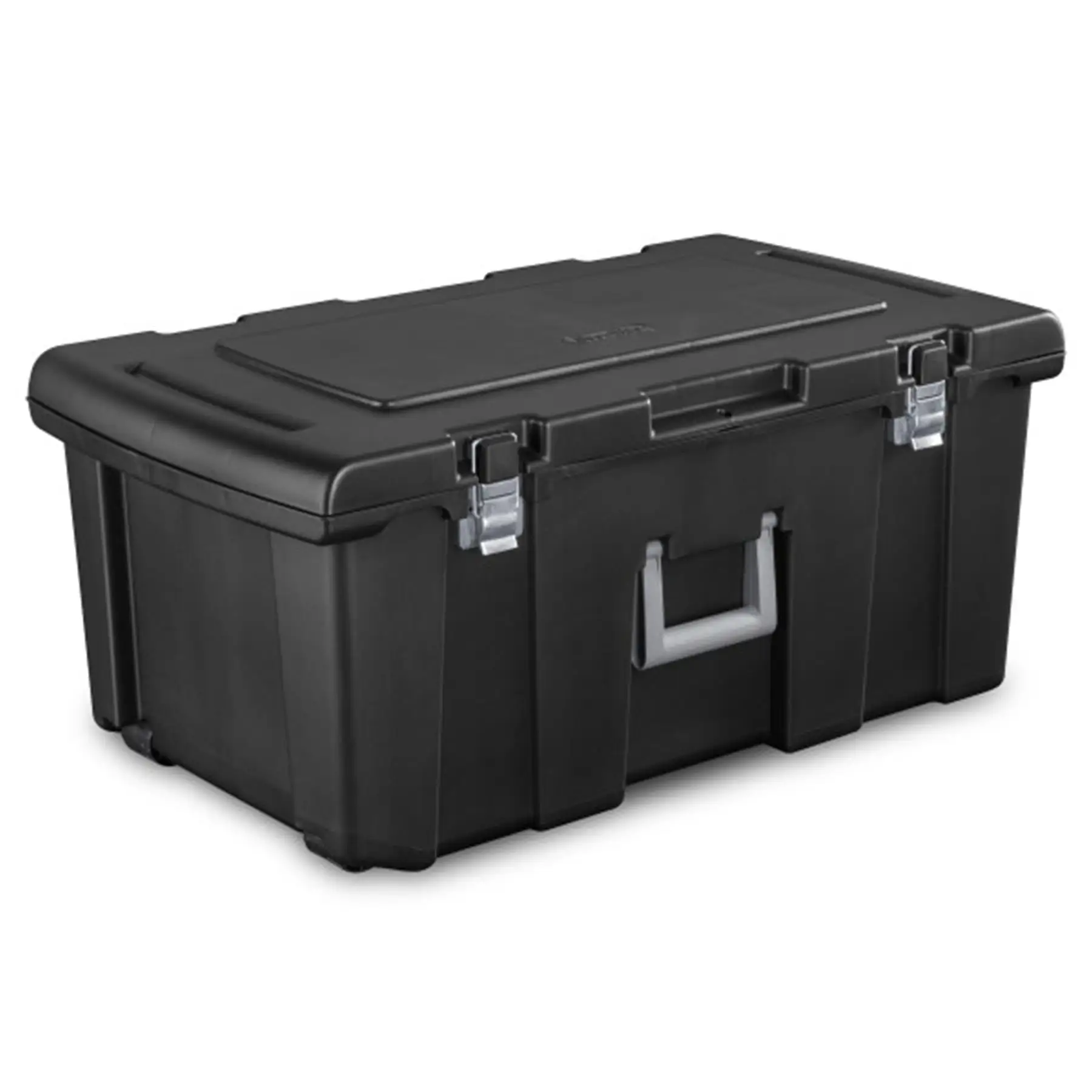 Sterilite Footlocker, Stackable Storage Bin with Latching Lid, Wheels and Handle