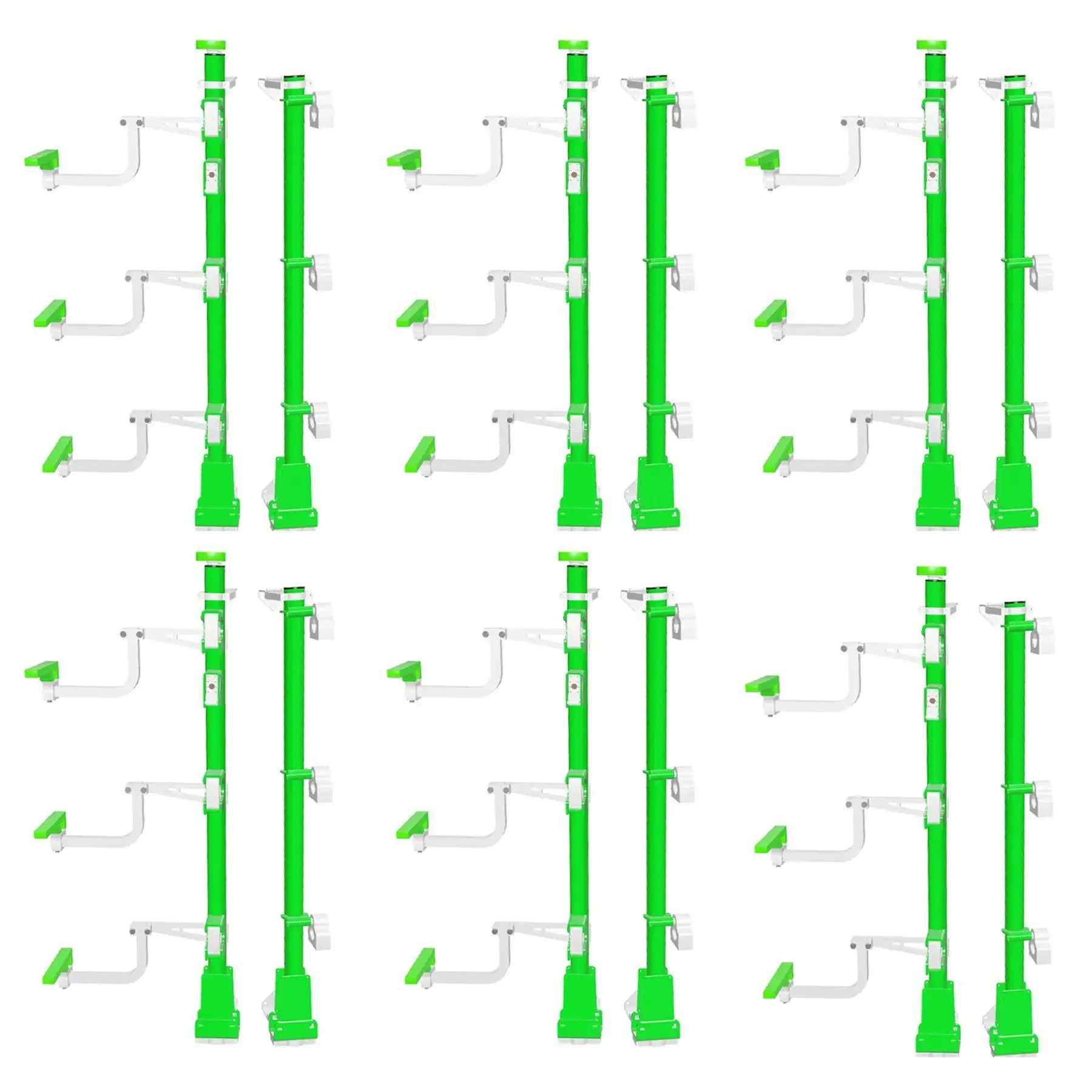 Green Touch Industries Xtreme Pro Series 3 Position Line Trimmer Rack (6 Pack)