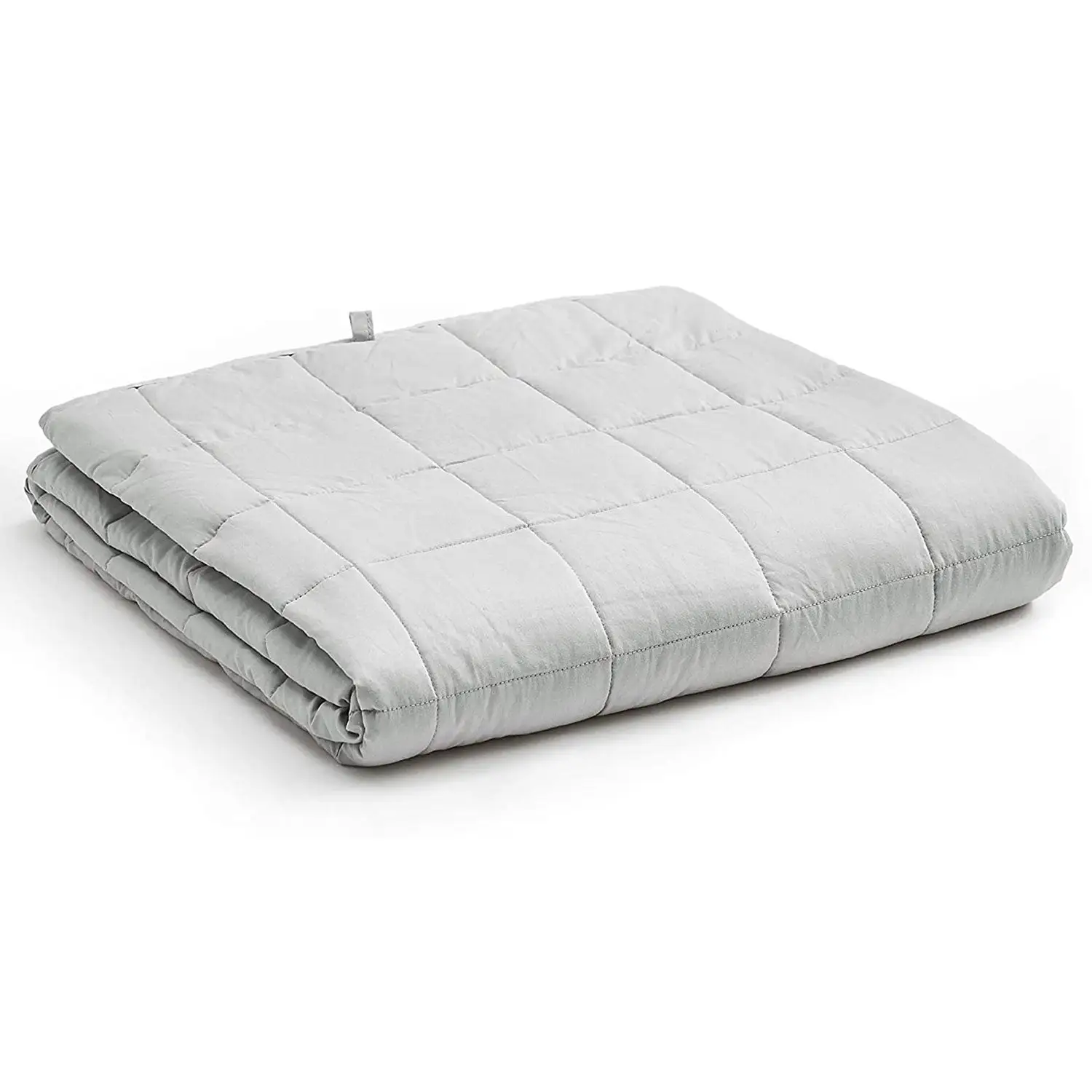 YnM 60x80" Premium Weighted Blanket for Queen & King Beds, Light Grey