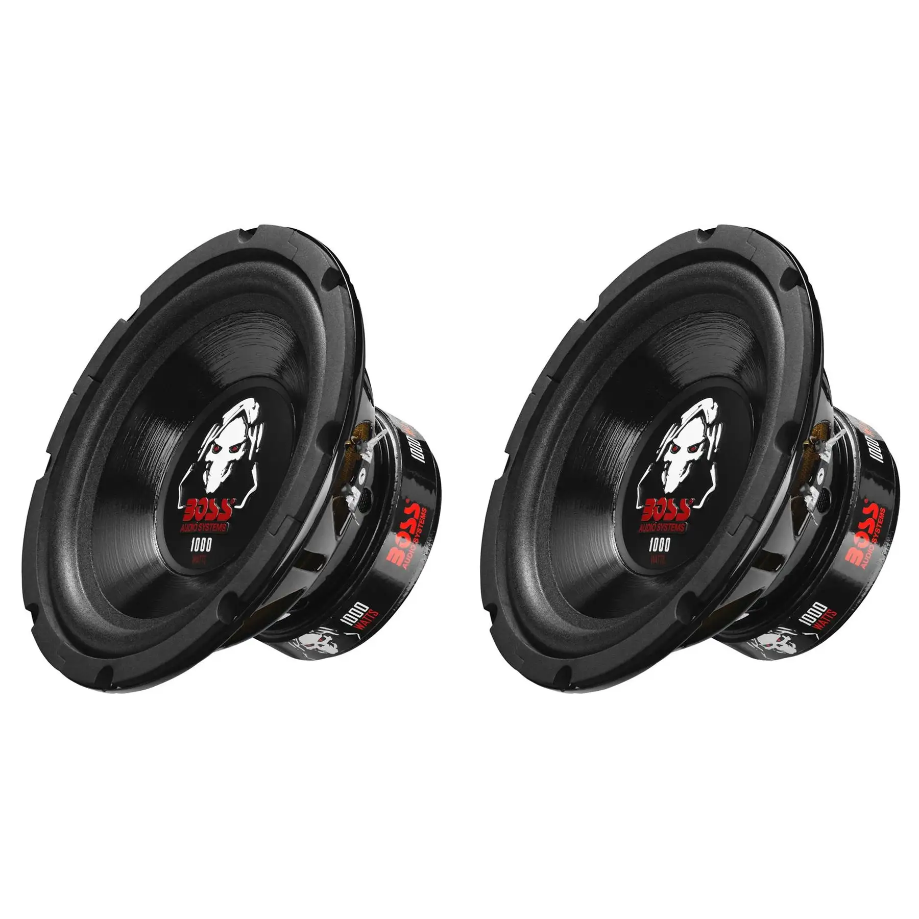 Boss Audio 8-Inch Dual Voice Coil 4-Ohm 1000-Watt Car Subwoofer (2 Pack) P80DVC