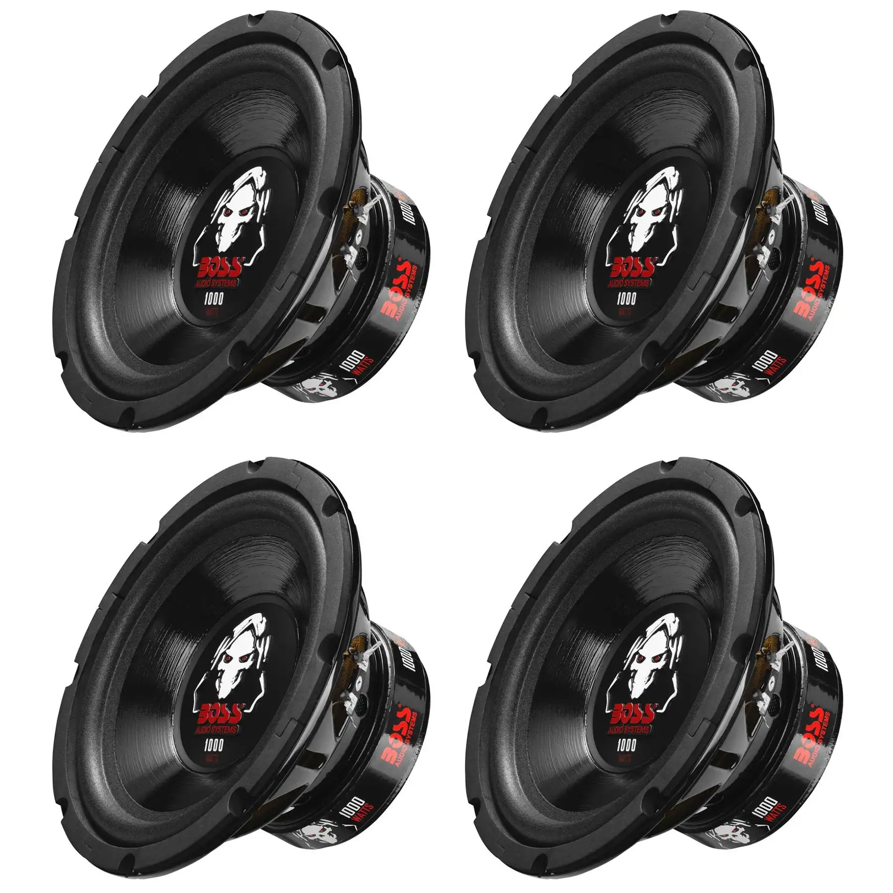 Boss Audio 8-Inch Dual Voice Coil 4-Ohm 1000-Watt Car Subwoofer (4 Pack) P80DVC